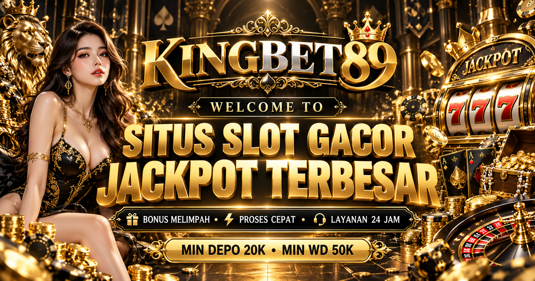Banner KINGBET89 - gambar profil platform